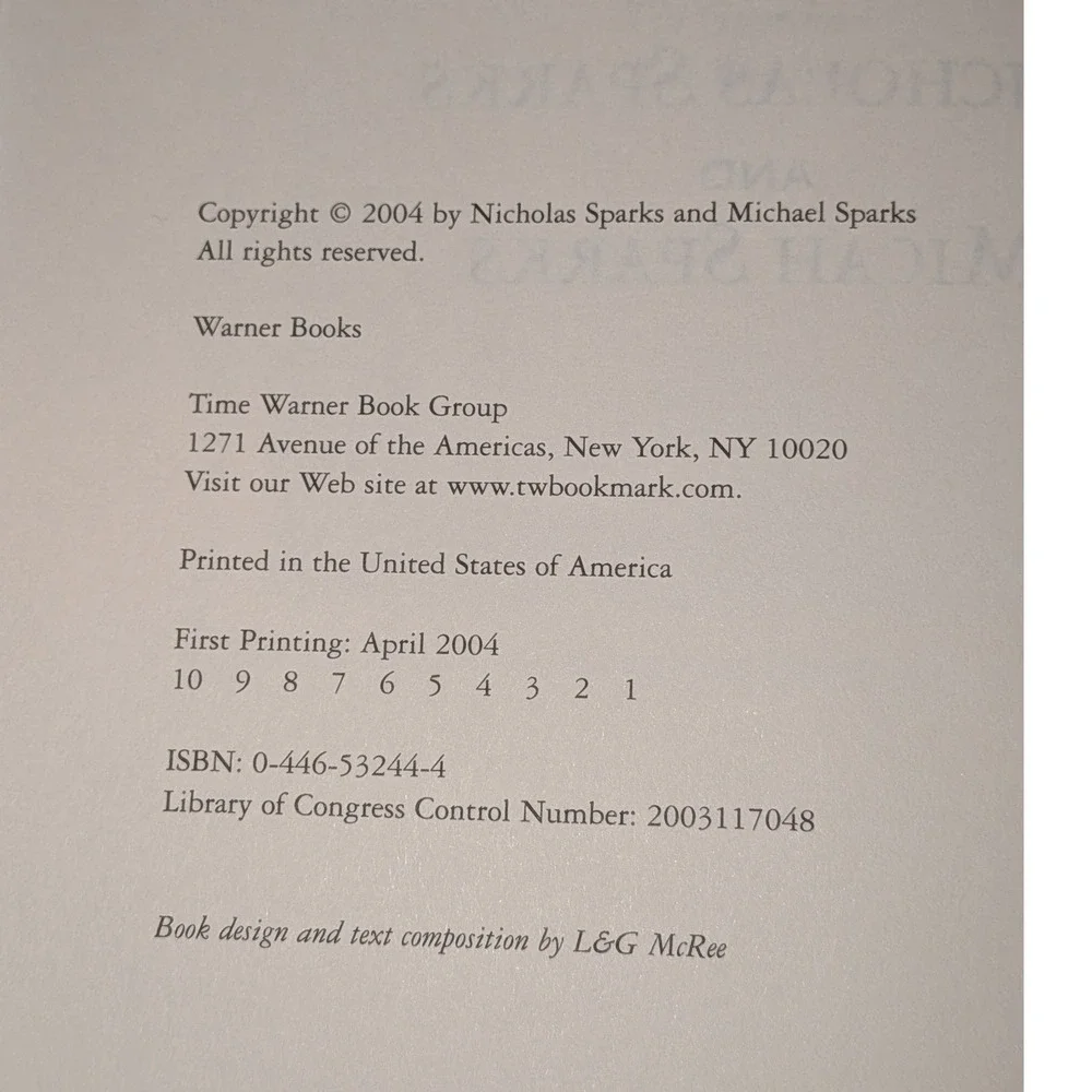 Three Weeks with My Brother Nicholas Sparks Micah Sparks 1st Edition Hardcover